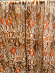 Sciarpa lana fantasia cammello arancione